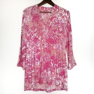 Lilly Pulitzer | Daylen Tunic Top Blouse Coastal Pink Print Small